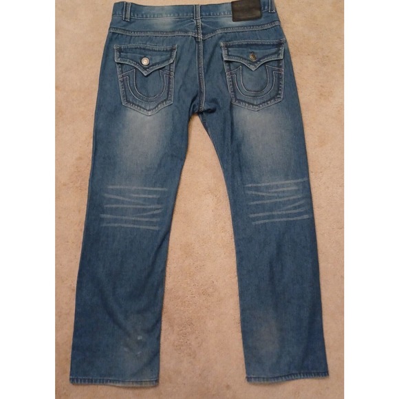 TRUE RELIGION Jeans Pants Blue Denim 42 X 32 - Picture 5 of 12